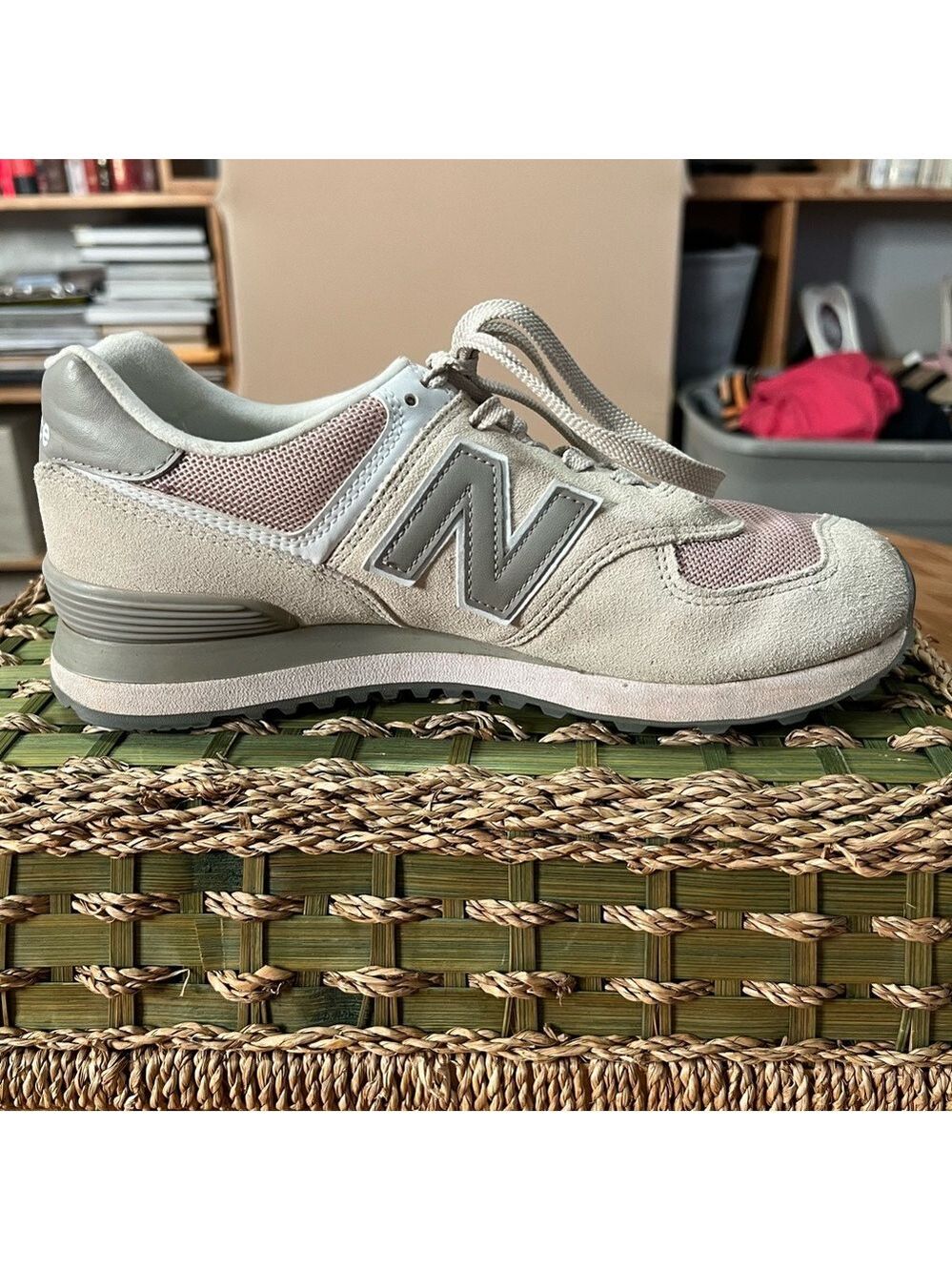 New Balance 547 Series Cream and Pink Sneakers (Gently used) - Picture 2 of 8
